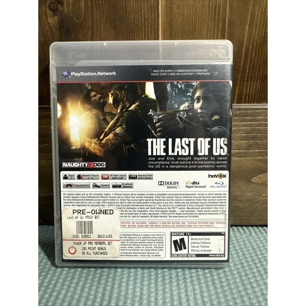TESTED The Last of Us (Sony PlayStation 3 2013) Complete Mature Naughty Dog Sony